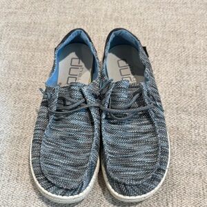 Hey Dude Blue and Gray Casual Flats